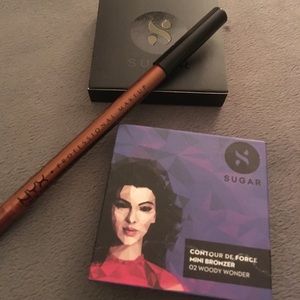 Sugar Bronzer and NYX Extreme Shine eyeliner